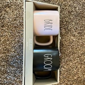 Rae Dunn Bride and Groom Mugs